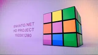 Rubik's Cube Logo Reveal - After Effects Template
