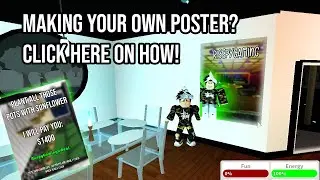 BLOXBURG - How to make your own PICTURE or POSTER (FREE)