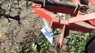 Пахота минитрактором #1.