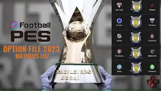 PS4 l PES EFOOTBALL 21 | OPTION FILE  BRASILEIRÃO 2023