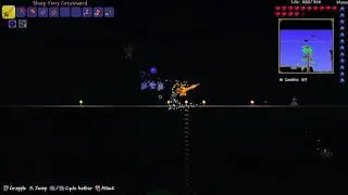Destroying my friend in a terraria 1v1