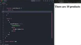 10.  Split JSX template in functions