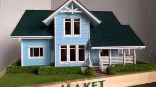 Макет каркасного дома 11