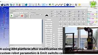 Robodk integrated with AR4 software to control custom 3d printed 6 axis robot arm