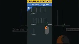 CAD in 60 Seconds | Copy Command in AutoCAD 