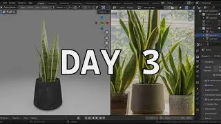 7 Days 3D Challenge - Day 3: Leaves | Blender