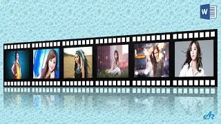 MS Word Tutorial: How to Create 3D Film Strip Design in Microsoft Word| 3D Film Strip Effect AR