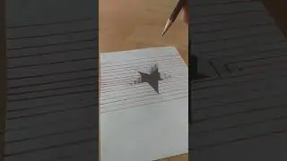 3D Illusion Star#like #shorts #art