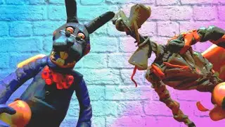Леплю Бонни[ BONNIE]из игры JR's  и Сиреноголового [Siren Head].    (ЛЕПКА ПЛА)