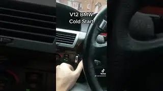 Rare V12 BMW Start Up