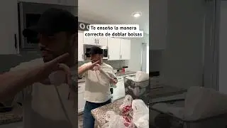 La manera correcta de doblar bolsas 😆. . 