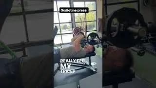 Guillotine press w/voiceover #fitness #triceps #train