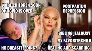 ANSWERING DEEP POSTPARTUM QUESTIONS: POSTPARTUM DEPRESSION, MY FAVORITE CHILD, BREASTFEEDING etc..