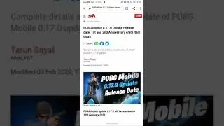 Pubg mobile 0.17.0 Update release date /#updates pubg mobile
