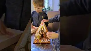 🌲Украшаем рождественский домик