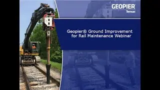 Webinar: Geopier® Ground Improvement for Rail Maintenance