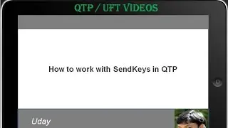 [QTP / UFT Videos] : SendKeys method in QTP / VBScript