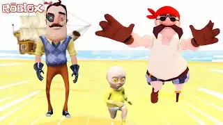 VAHŞİ KORSANDAN KAÇIYORUZ 😱 Hello Neighbor Baby in Yellow Roblox