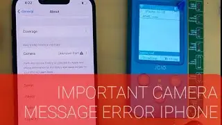 IMPORTANT CAMERA 📷MESSAGE IPHONE13/14 SERIES