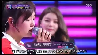 Sejeong singing Ailee’s song “I will Go To You Like The First Snow”