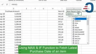 How to use the MAX and IF Function to fetch the most recent date - Revaluation Use Case