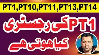 What is PT 1 REGISTRY - Property Tax Fraud in Pakistan -