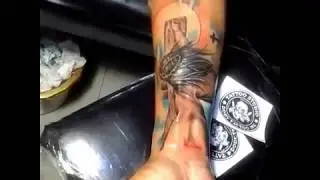 Тату с Христом