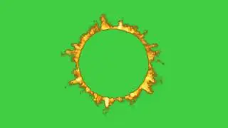 Fiery shapes! Green screen video! No copyright!