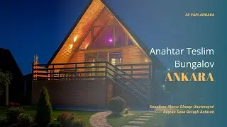 Ankara'da 70m² Üçgen Çatılı Bungalov Ev Yapımı  Aşamalarıyla İnşaat Süreci