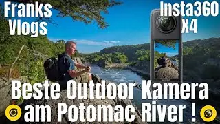 Insta360 X4 Die beste Kamera zum Wandern und Outdoor Potomac River Trail Viginia 🇺🇸