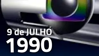 Rede Globo Programming - July 9, 1990 - Monday