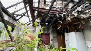 ABANDONED FIRE DAMAGED HOUSE/ THINGS STILL LEFT BEHIND. BEAUTIFUL DECAY