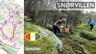 Headcam Orienteering: Snørvillen, Innlandet. Norway. O-Festival.