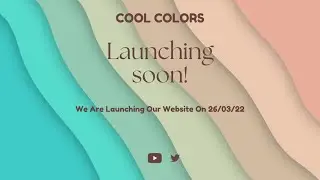 Cool Colors Web App Pre-Release Video | Cool Coding Tamnil