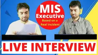 Live Interview of MIS Executive | Excel Interview preparation Question Answers Live Conversation