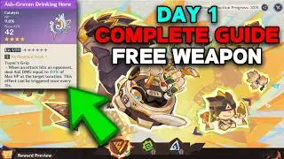 Natlan First Event FREE WEAPON Day 1 Complete Guide | Genshin Impact 5.0 Event