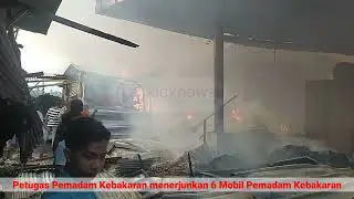 Pasar Perampuan Lombok Barat Kebakaran