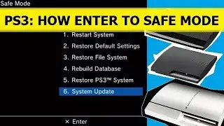 PS3: How to enter safe mode on Sony PlayStation 3 fat slim super slim