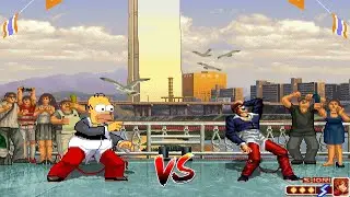 [KOFMUGEN]Crossover :Homer vs. Iori in Mugen! Special Intro.