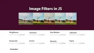 Image Filters in JS | JavaScript Tutorials | Web Development Tutorials