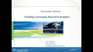 Enabling Converged Real time Analytics