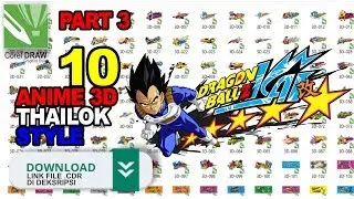 10 DESAIN ANIME 3D THAILOK STYLE -  #3