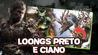 DRAGÕES SECRETOS: LOONG PRETO E CIANO - Black Myth Wukong