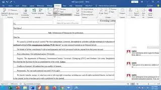 Remove comment from Microsoft Word 2016