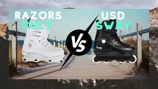 USD SWAY 60 vs Razors Cult #aggressiveinline #inlineskate #usdsway #razorscult