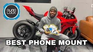 Quad Lock Fork Stem Mount on 2023 Ducati Panigale v4