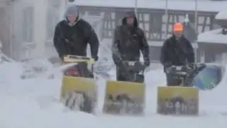 Karcher Snow Thrower Demonstration See the Power clear the path
