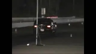 Mitsubishi Mirage turbo racing at Qualcomm