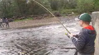 DMan's on the fish!