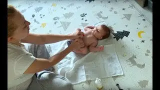 Массаж ребенку. Как делать массаж ребенку до года. Массаж ребенку 3 месяца.